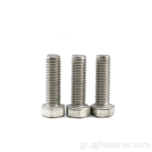 Hex Head Bolts Head Grade 4.8/ 8.8/ 10.9/ 12.9 DIN 933 Hexagon Heavy Hex Bolt για μηχανήματα